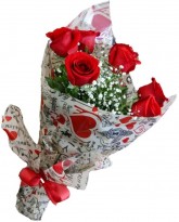 Namorito - Buque com 6 Rosas Vermelhas