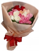 Buque de Rosas Coloridas