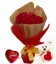 Kit especial  buque rosas, chocolate e pelúcia.